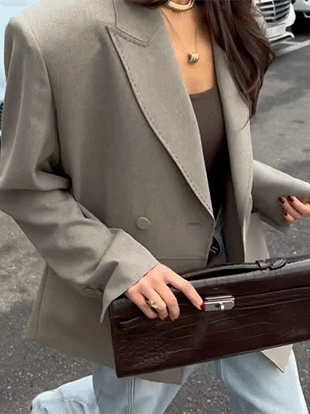 도덴크 스티치더블자켓