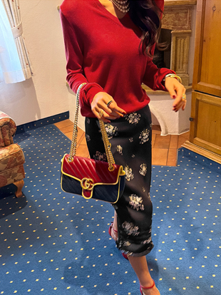 키치로 플라워프릴스커트